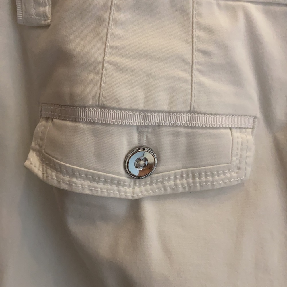 White Women's Bootcut Pants - Picture 3 of 4